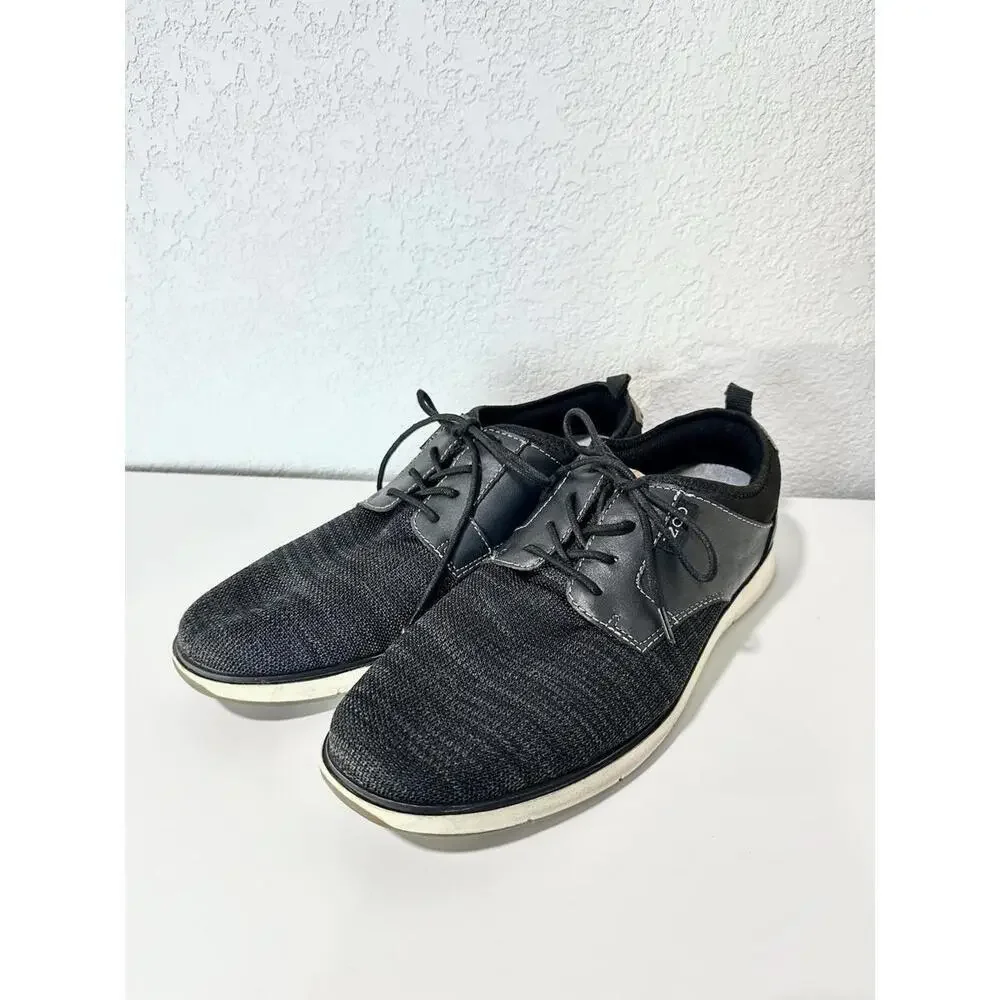 Izod Mens Casual Shoes Drift Oxford Memory Foam Sneaker Breathable Black Size 10